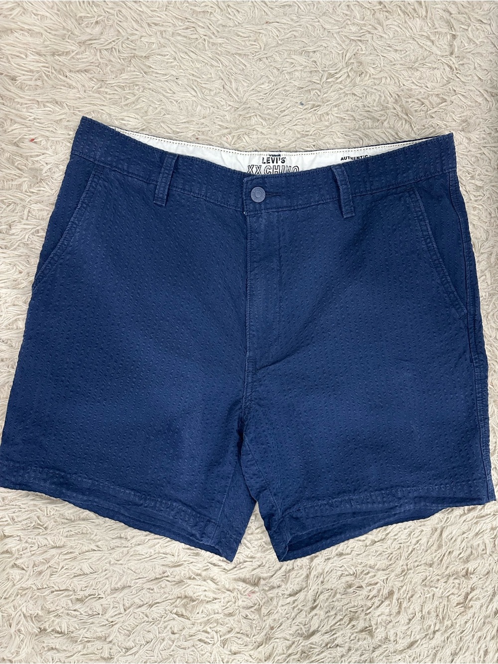 Levi's Navy Blue Men’s Flat Front Shorts